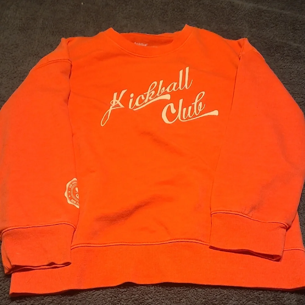 Cat & Jack Vibrant Orange Sweatshirt - Picture 1 of 3